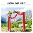 thumbnail image 2 of NIAIZEK Red Romantic Sheer Arch Drape Wedding Backdrop Decoration for Ceremony and Party, 1 Pack, 2 of 6