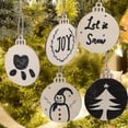 thumbnail image 3 of Manualidades de Decoración de madera de Navidad JanHm 100 círculos de madera, 3 of 5