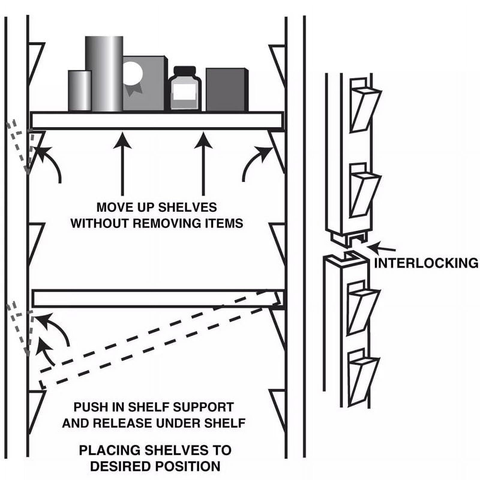 Almond 24 in. Shelf Support (4 Pack)