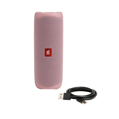 JBL - Flip 5 Portable Bluetooth Speaker - Dusty Pink