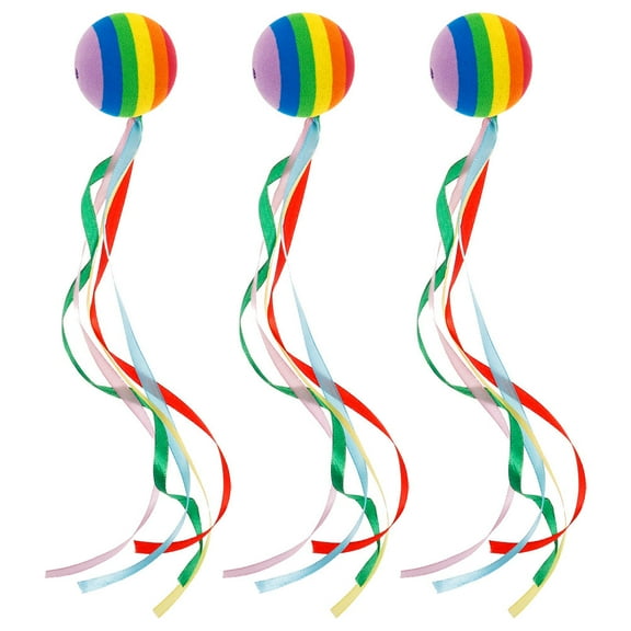 SWETRACE 3Pcs Foam Rubber Car Antenna Ball topper for Auto Exterior Accessories 12.97X1.97X1.97in