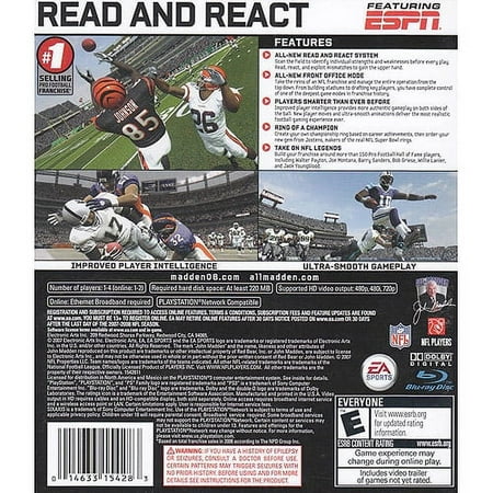 Madden Nfl 2008 (PS3) - Pre-Owned