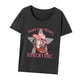 thumbnail image 4 of Camiseta de Cuello Redondo para Mujer, Camiseta Informal de Manga Corta para Uso Diario en La Playa. L, 4 of 10