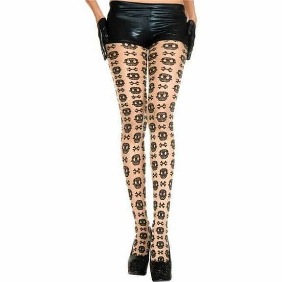 Music Legs Women's Gothic spandex sheer pantyhose