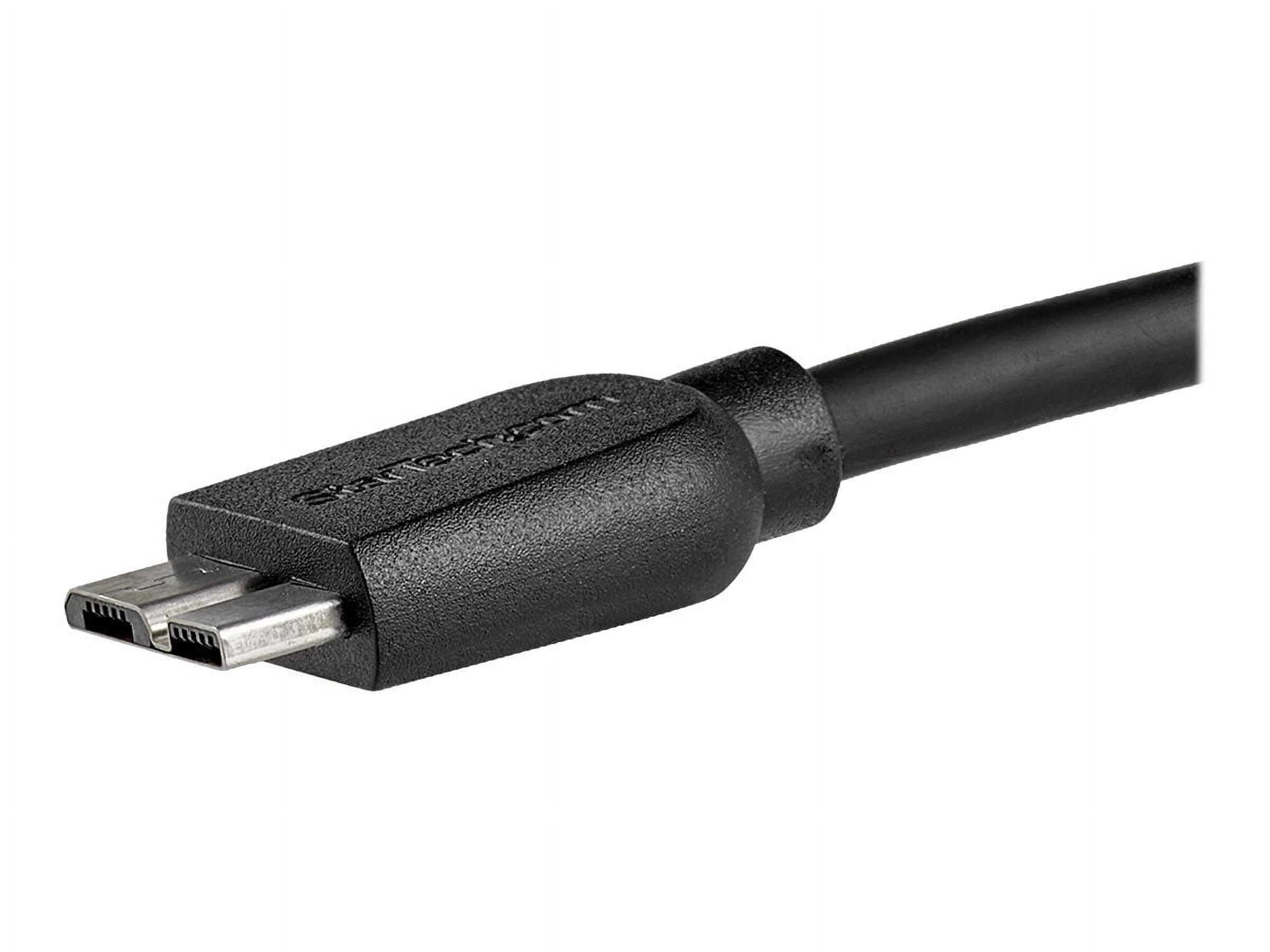 StarTech.com 2m (6ft) Slim SuperSpeed USB 3.0 A to Micro B Cable - M/M