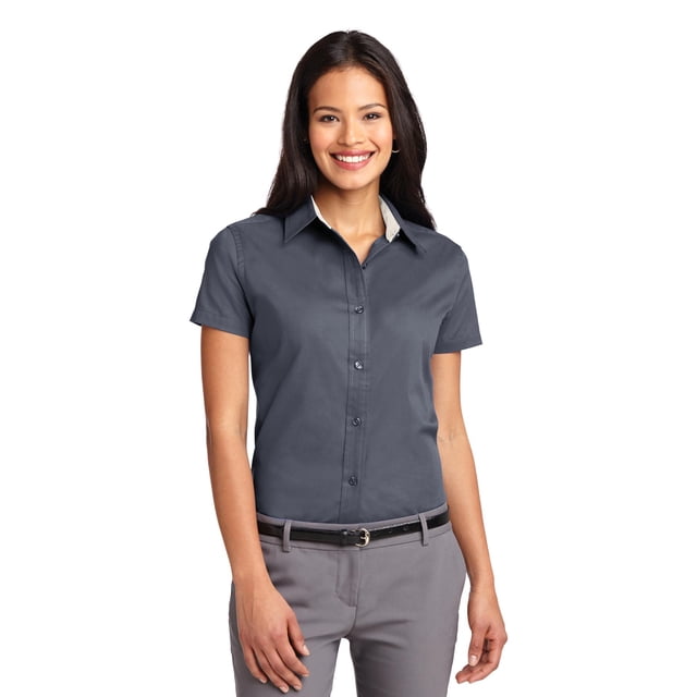 Port Authority T-Shirt à Manches Courtes Facile d'Entretien pour Femmes L508