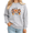 1-Grey, variant on Women's I Put the BOO in Boujee Graphic Sweatshirt Playful Halloween Crewneck Pullover Long Sleeve Shirt