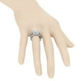 thumbnail image 5 of 0.45 Carat (ctw) 18K White Gold Round White Diamond Ladies Bridal Split Shank Engagement Ring Matching Band Set 1/2 CT, 5 of 5