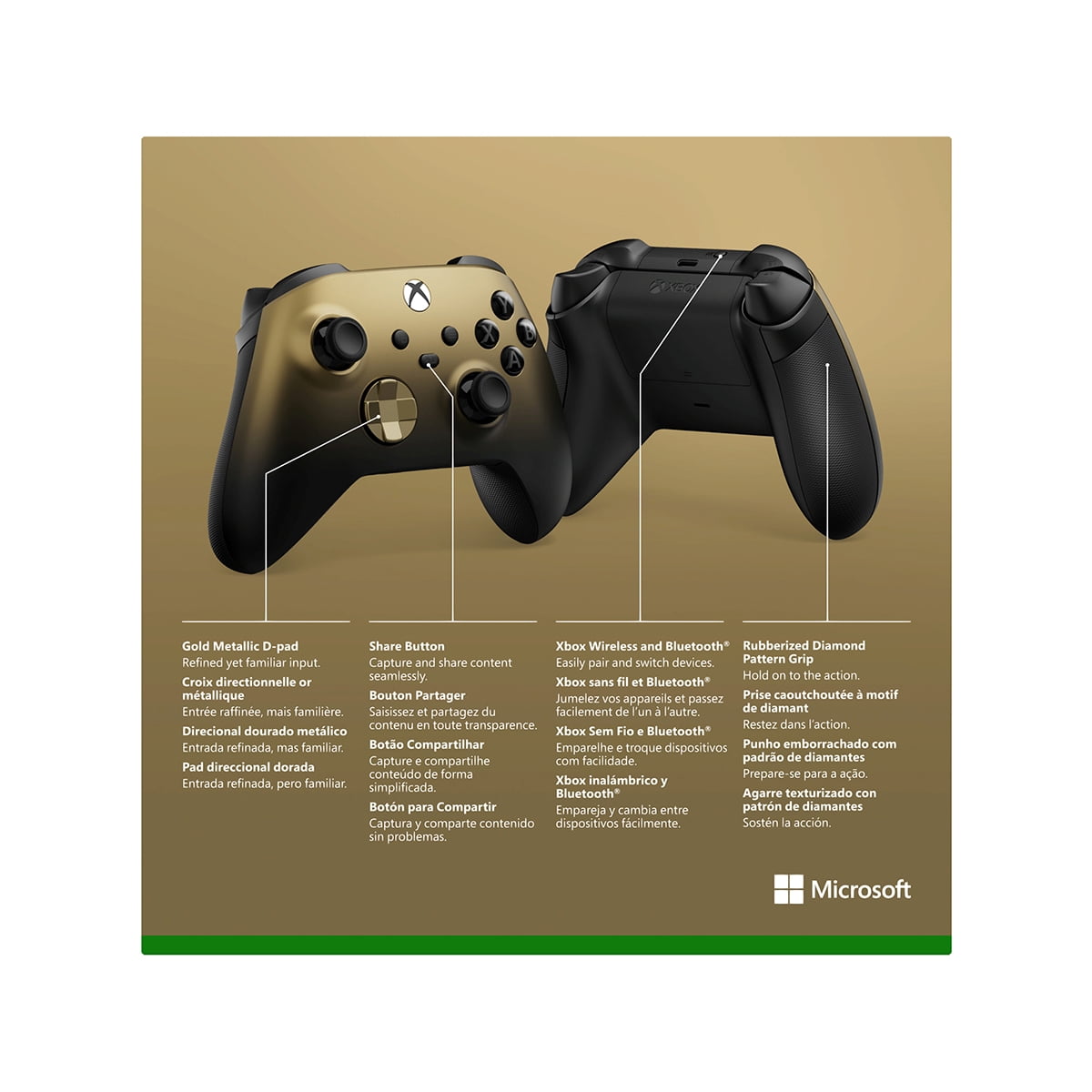 Microsoft Xbox Wireless Controller – Gold Shadow Special Edition