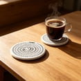thumbnail image 5 of CoreLiving Round Woven Placemats, Heat Resistant Braided Cotton Rope Table Mats for Dining Room Decor, Farmhouse Style Washable Kitchen Pads, 8 Pack, 5 of 7