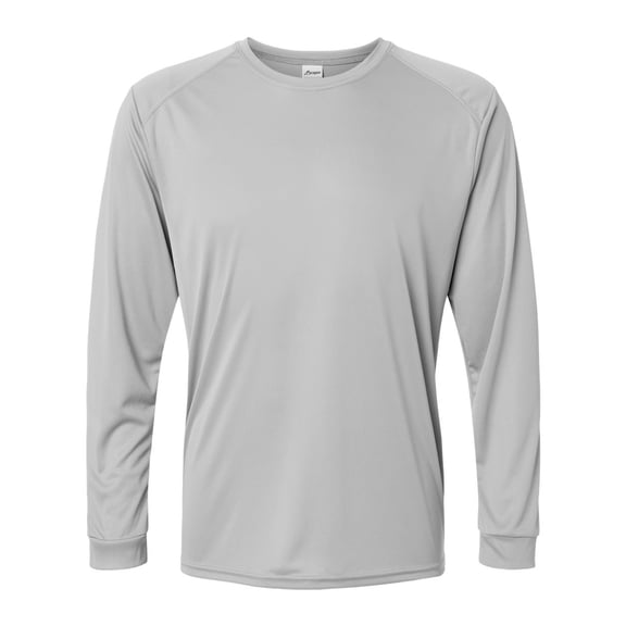 Paragon Long Islander Performance Long Sleeve T-Shirt, Medium Grey - L