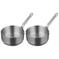 thumbnail image 2 of Naiovety 2 unids/set pequeño juego de sartén y olla fácil de transportar y ligero de acero inoxidable sartén para salsa olla para Fideos Cocina y Comedor 50ml, 2 of 6