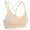 Khaki, variant on Aoochasliy Ladies Bra Cozy Elasticity Bra without Steel Ring Yoga Bra Quick Dry Underwear