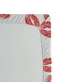 thumbnail image 3 of Ambesonne Feminine Fitted Sheet 2 Pcs Set, Red Lipsticks Kiss Marks, Full, White Red, 3 of 3
