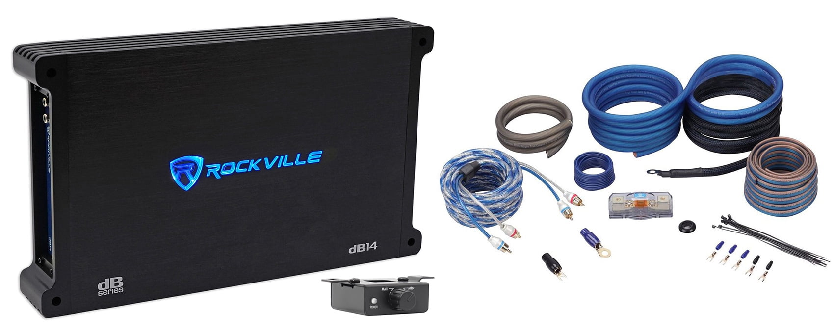 Rockville DB14 4000 Watt 2000w RMS Mono Class D 2Ohm Car Audio