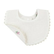 1Pc Cotton Embroidery Double Sided Baby Bibs Baby Girls Saliva Towel Newborn Toddler Baby Boys Feeding Burp Cloths Bandana Scarf H564-1pc-double-side