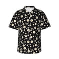 thumbnail image 2 of Goofa Daisy Hawaiian Shirt for Men, Unisex Summer Beach Casual Short Sleeve Button Down Shirts,Aloha Tropical Floral print shirt-, 2 of 9