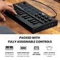 thumbnail image 3 of AKAI Professional MPK Mini MK3 - Teclado controlador MIDI USB de 25 teclas con 8 pads de batería retroiluminados, 8 perillas y software de producción musical incluido, negro, 3 of 5