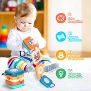 Montessori Baby Busy Board Toy for 1 Year Old, 8-in-1 Sensory Activity Cube for Toddlers 1-3, First Birthday Gifts for 12-18 Months Old Boys Girls