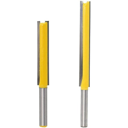 

2 Pcs 8Mm Router Bit Wood Router Flutes Extra Long Straight Straight Woodworking Milling Cutter Wood Engraving Tool Cutter Knife