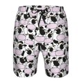 thumbnail image 3 of Balery Cute Animal with Cow Traje de Baño Estilo Hawaiano para Hombre, Shorts de Secado Rápido con Bolsillos-Medium, 3 of 6