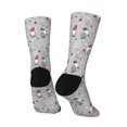 thumbnail image 3 of Goofa Santa with Gifts Printed Men's Crew Socks, Soft Durable Breathable Moisture-Wicking with Odor Control Cotton socks, 3 of 9