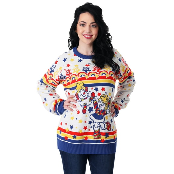 Classic Rainbow Brite Adult Ugly Christmas Sweater