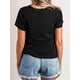 thumbnail image 2 of Camiseta deportiva de moda para mujer con estampado de ángel, corazón y lazo. Cómoda camiseta de manga corta con cuello redondo, elasticidad media, para toda la temporada. Ideal como regalo para mamá, 2 of 6