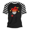 thumbnail image 1 of Blusas y camisas de manga corta con cuello redondo para hombre. Blusa holgada plisada de manga corta con degradado y cuello redondo para hombre., 1 of 3