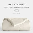 thumbnail image 5 of Noble Linens Ivory All Season Alternative Down Solid Comforter, Full/Queen, 5 of 10