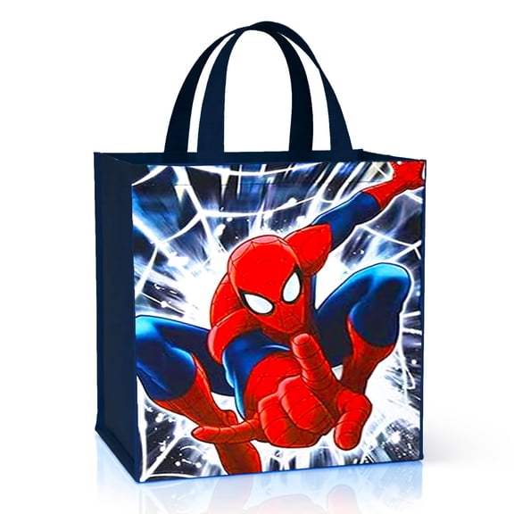 Spiderman Tote Bag - Double Sided Spiderman Tote Bag | Spiderman Reusable Bag for Groceries
