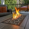 thumbnail image 2 of Pure Garden 10lbs Fire Pit Glass - 1/2-Inch Glass Rocks, Amber, 2 of 10