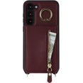 thumbnail image 6 of Samsung Galaxy S23 Plus Case with Card Holder for Women, Galaxy S23 Plus Phone Case Wallet with Strap Credit Card Slots Crossbody with Kickstand Zipper Shockproof Case for S23 Plus - Red Wine, 6 of 9