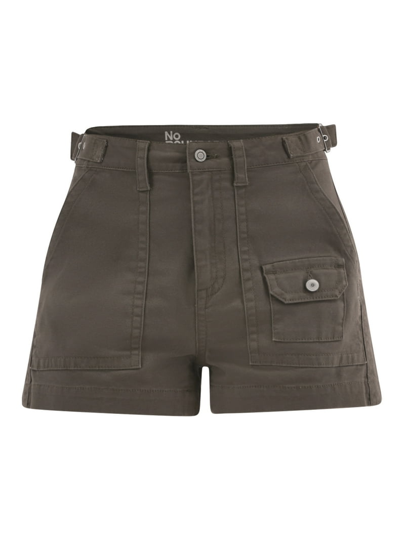 No Boundaries High Rise Utility Shorts, Inseam 2.75