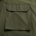thumbnail image 3 of SWSMCLT Women's Hooded Rain Coat Anorak Waterproof Zipper with Pockets Raincoat Long Rain Jacket Zip Up Army Green XX-Large, 3 of 4