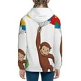 thumbnail image 5 of Youth Curious George Hoodies Boys & Girls Hooded Sweatshirt Over 7 Years Kids Pullover Long Sleeve Hoody Tops, 5 of 5