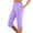 red, variant on KDFJPTH Women's Polka Dot Cropped Pants Elastic Drawstring Waist Retro Casual Capris with Slit Hem Black L