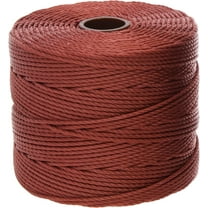 The Beadsmith S-Lon Bead Cord – .5 mm Twisted Nylon Cord, Sienna Color, TEX210, 77 Yards