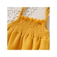 thumbnail image 6 of Chollius Newborn Baby Girl Halter Romper Waffle Knit Sleeveless Strap Bodysuit Pleated Backless Jumpsuit Summer Clothes, 6 of 9