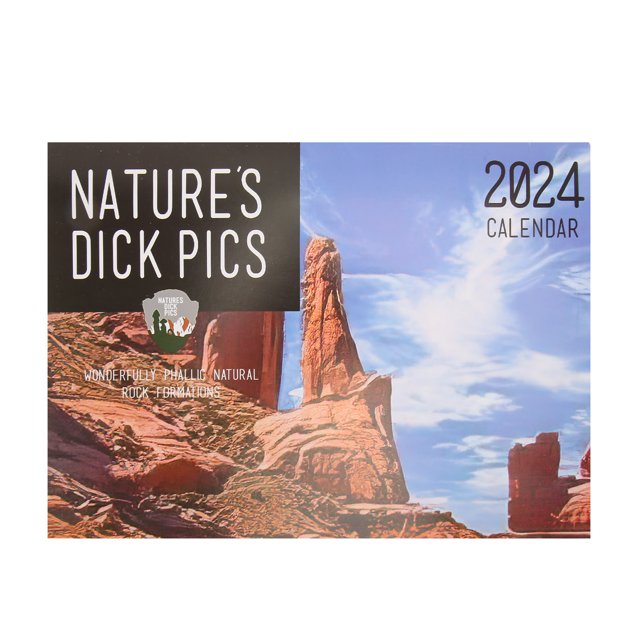 Calendario 2024 Nature's Dick Pics Imágenes humorísticas exquisitas para colgar Calendario divertido 2024 para el hogar y la oficina