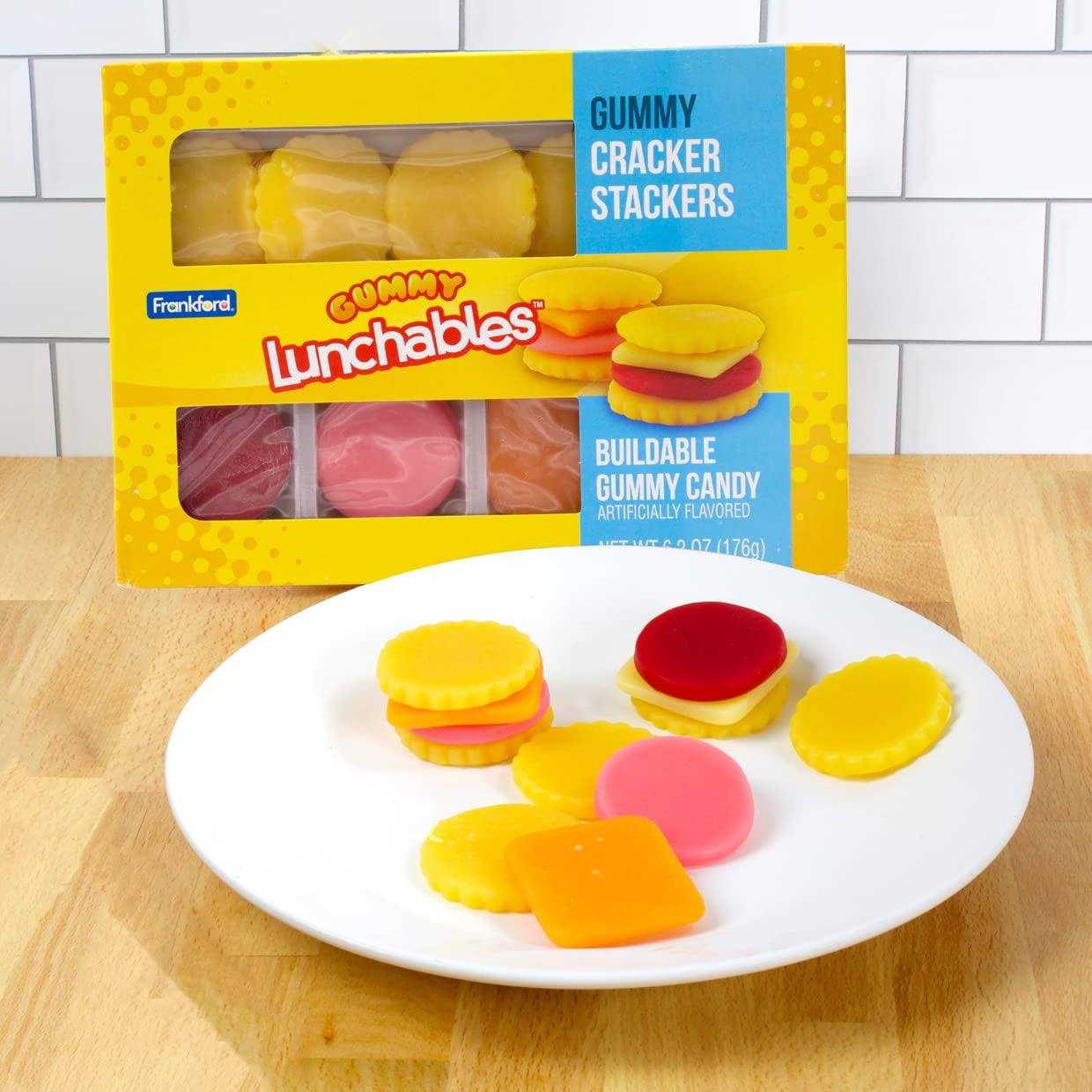Kraft Lunchables Gummy Candy RE32Cracker Stackers 2pk 124oz Fruit Flavored Easter Basket Stuffer by Frankford Candy