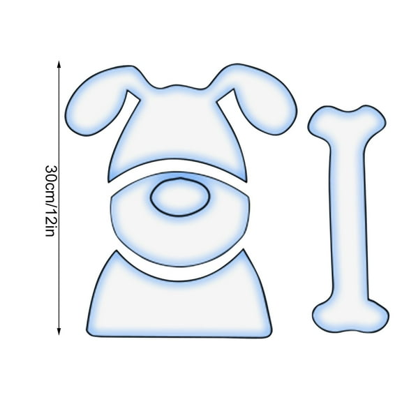 XMMSWDLA Loyal Puppy Template Set, Loyal Puppy Template Cutting Ruler, Diy Quilting, Sewing, Handicraft Embroidery, Creative Handcrafted Gifts Back To School Supplies Acrylic