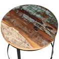 thumbnail image 5 of vidaXL Two Piece Coffee Table Set Solid Reclaimed Wood Round 40cm/50cm, 5 of 5