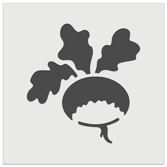 Radish Garden Vegetable DIY Cookie Wall Craft Stencil - 4.5 Inch