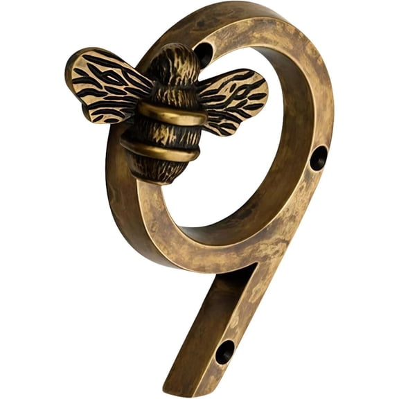 House Number Sign, 0-9 Metal, 3.5 inch for Outside, Motels,Address Numbers for Door or Wall