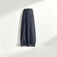 thumbnail image 6 of SAWOBUUN Men's Cotton Linen Pants Breathable Wide Leg Trousers Elastic Drawstring Waist Loose Fit Casual Summer Beach Pants, 6 of 9