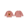 thumbnail image 2 of BemeyourBBs Toddler Baby Thanksgiving Sweater Turkey Letter Long Sleeve Knit Tops, 2 of 9