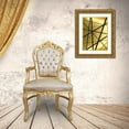 thumbnail image 3 of Urban Epiphany 15x18 Gold Ornate Wood Framed with Double Matting Museum Art Print Titled - Black And Gold Geometric Lines 1, 3 of 4