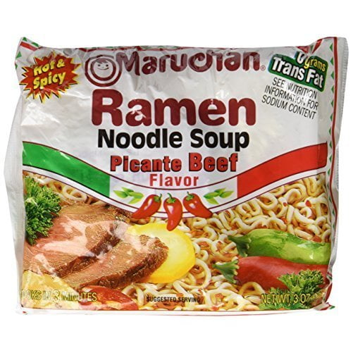 Maruchan Ramen Noodle Soup Picante Beef Flavor 3 oz. package, 24 per