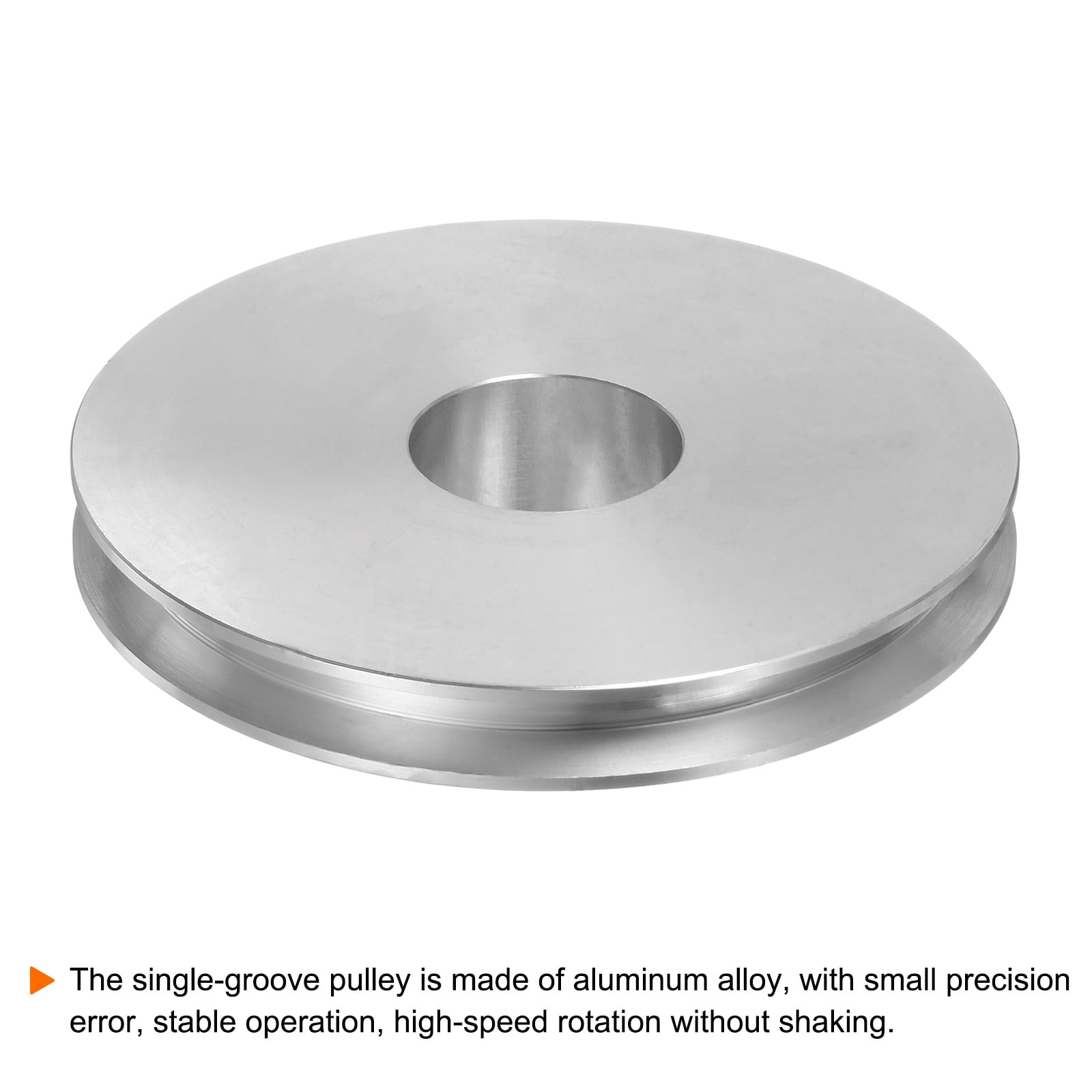 Poulie Fixe Aluminium à Gorge Unique - Alésage 20mm, Diamètre Extérieur 40mm - Neuf